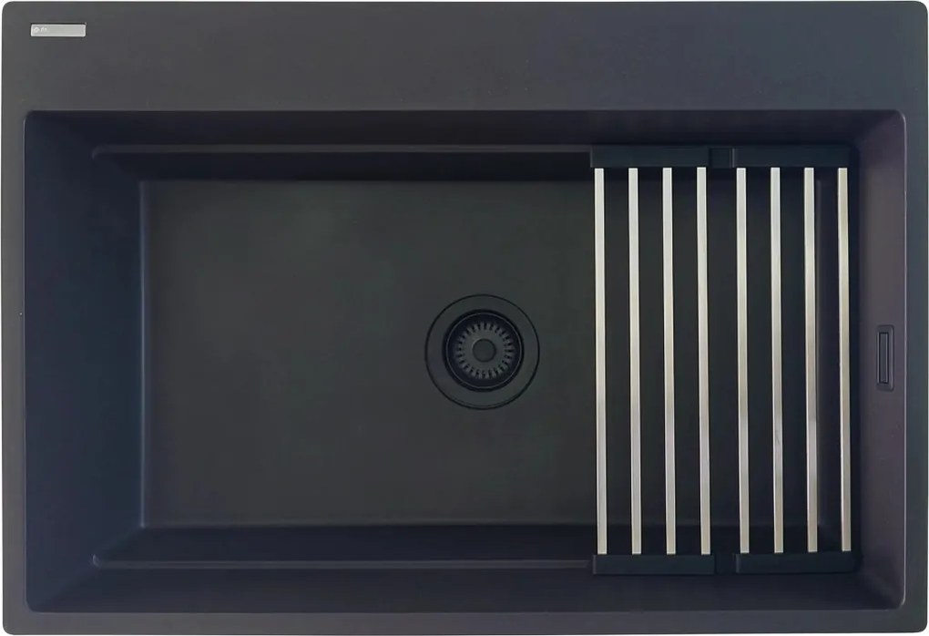 Magnetic gránit mosogató_metál grafit