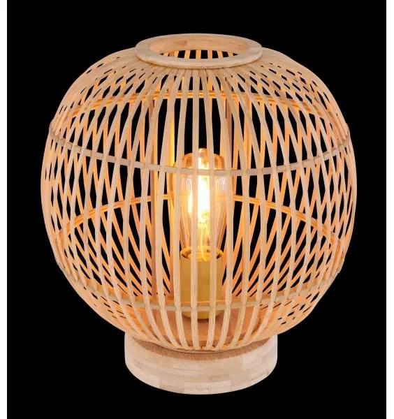 Globo 15368T - Asztali lámpa HILDEGARD 1xE27/60W230V bambusz