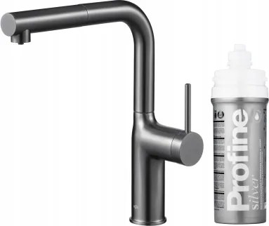 Kfa Konyhai Csaptelep Duero Pure Move Profine Silver S, Gun Metal Grey