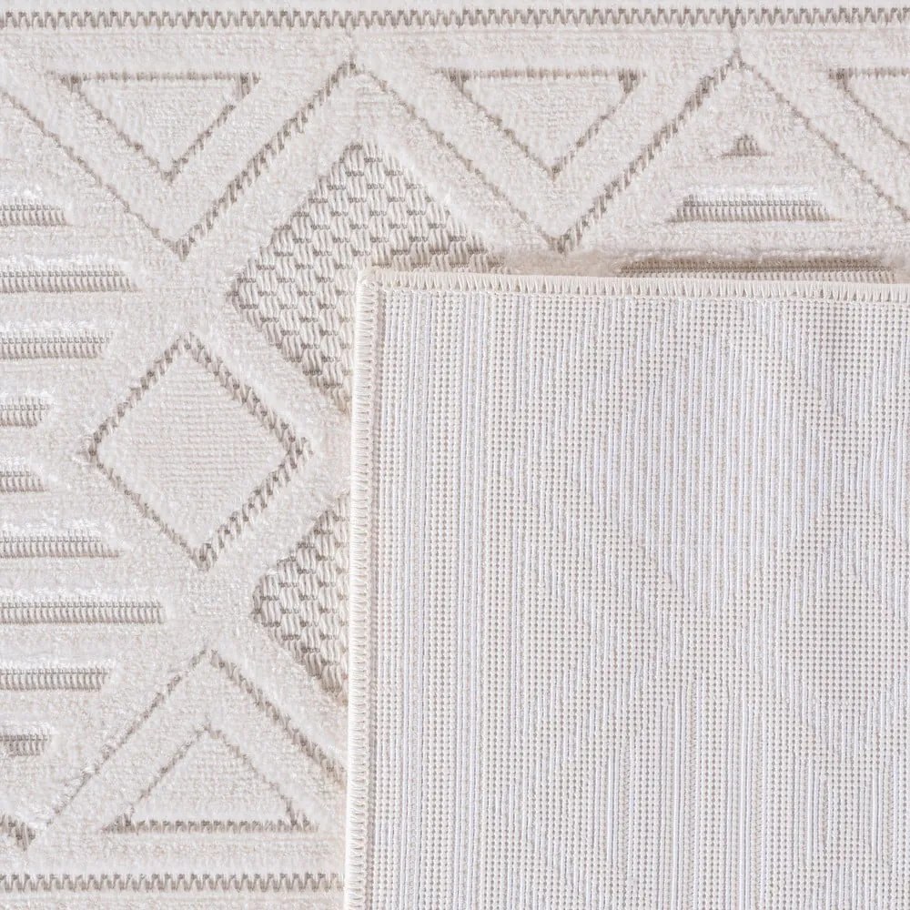 Krémszínű kültéri-beltéri futószőnyeg 80x150 cm Doha 1652 Cream – Ayyildiz Carpets
