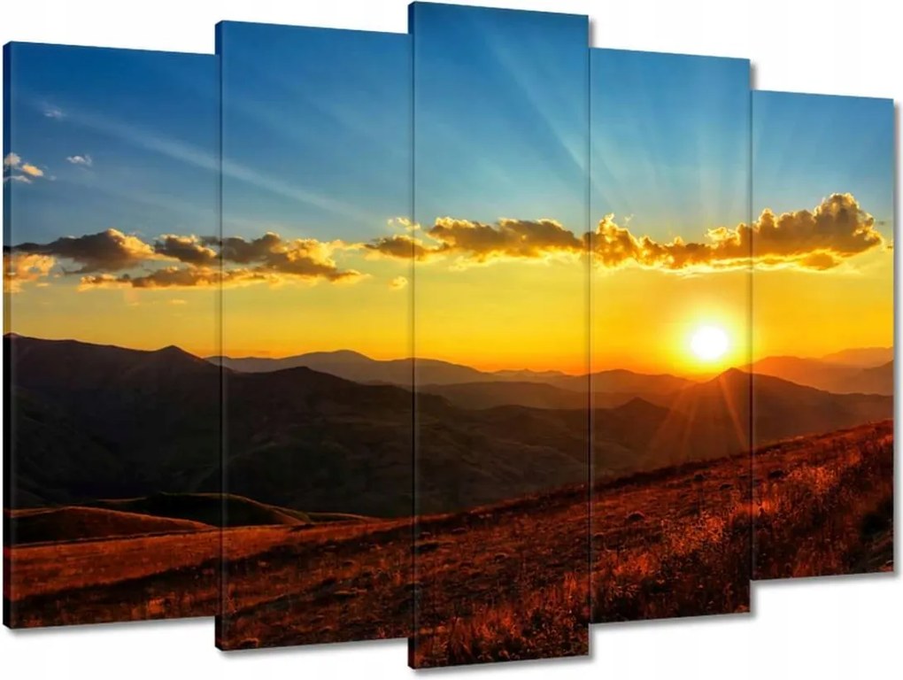 Vászonkép 70x50 Gyönyörű naplemente