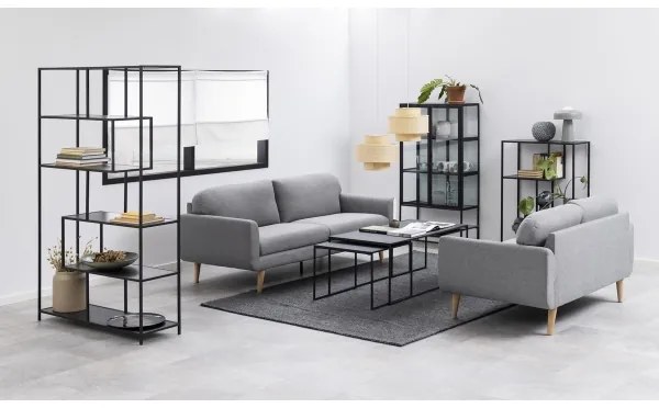 ALMA 3 részes dohányzóasztal szett antracit