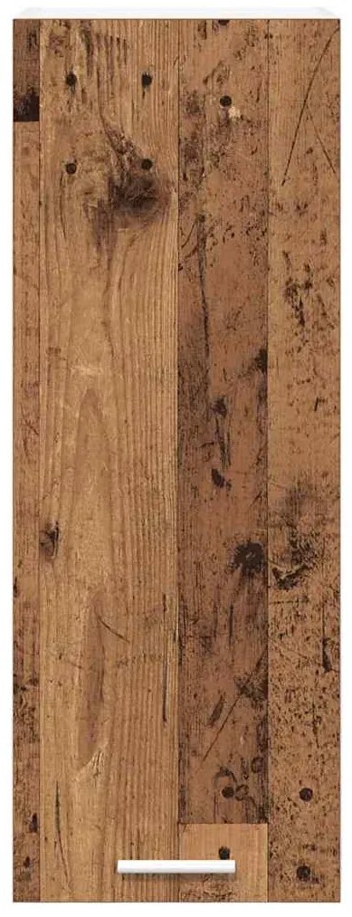 Függő szekrény Riga 2 pcs Régi fa és fehér 30 x 31 x 80 cm