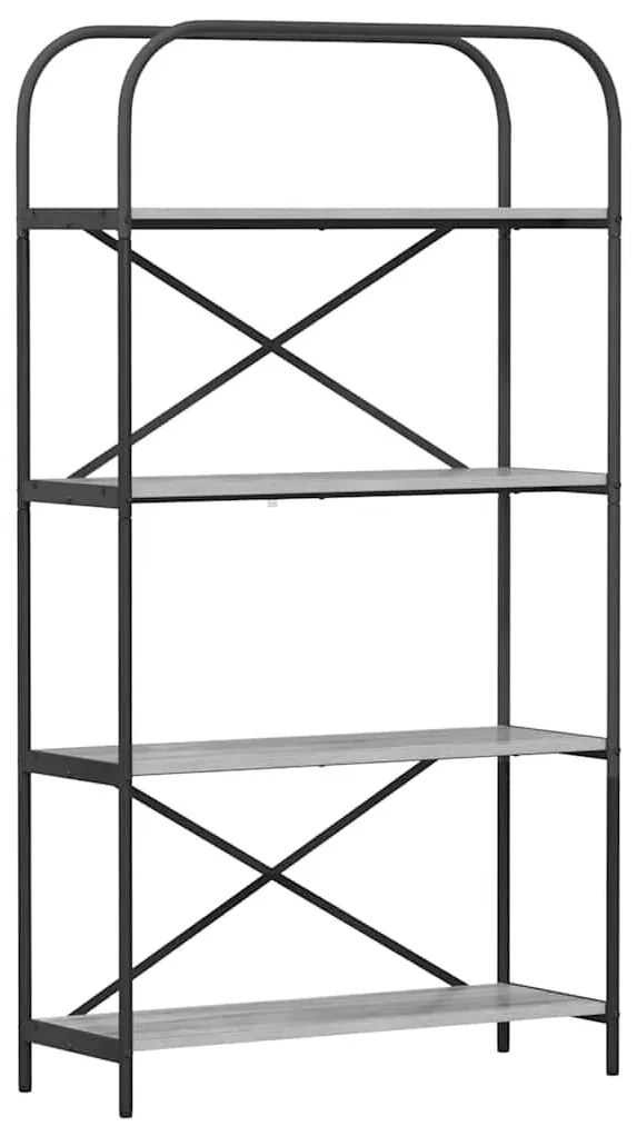 Könyvespolc Szürke sonoma 80 x 30 x 146 cm Faanyag