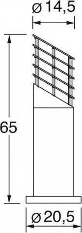 NOVOLUX 159A-G05X1A-03 JASMIN Modern Kültéri Állólámpa Fehér, Szürke E27 IP44