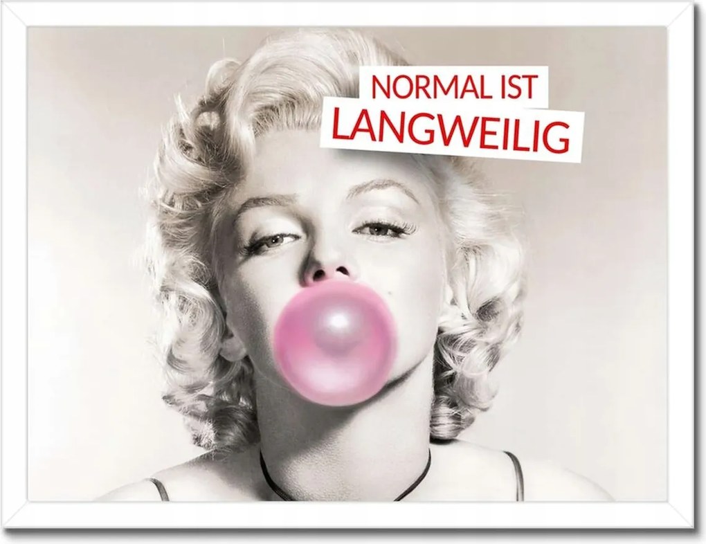 Poszterek keretben 40x30 Normal ist langweilig