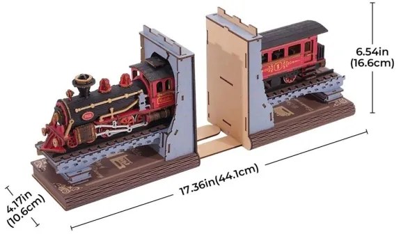 RoboTime - 3D puzzle Könyvtámasz Történelmi gőzmozdony