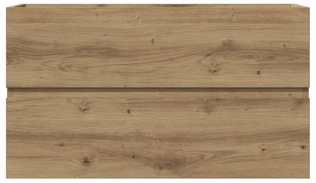 kézműves tölgy szerelt fa függő fürdőszobaszekrény 80x38,5x45cm