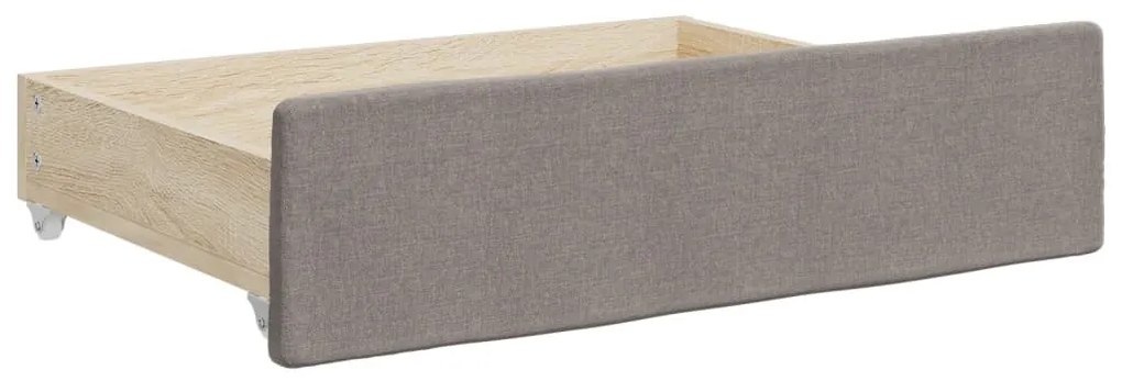 tópszínű kihúzható bársonyheverő fiókokkal 80 x 200 cm