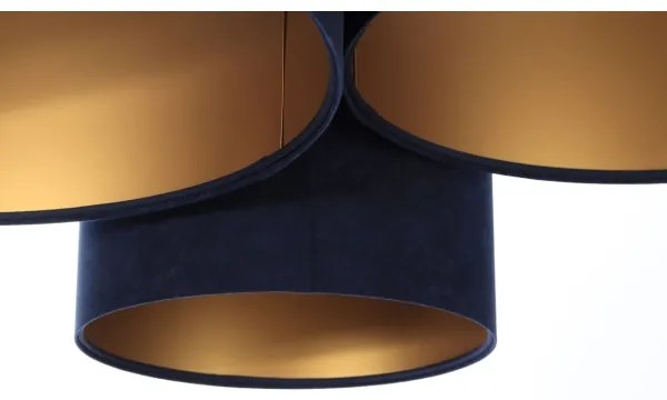 Mennyezeti lámpa SPACE 3xE27/60W/230V kék/arany