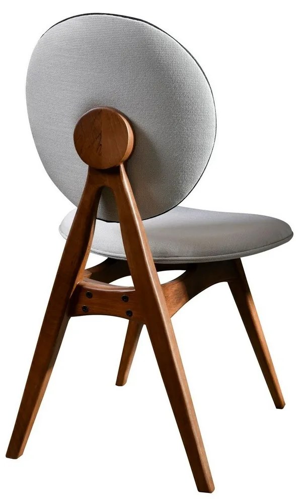 Touch Cream and Walnut étkezőszék szett, 2 db