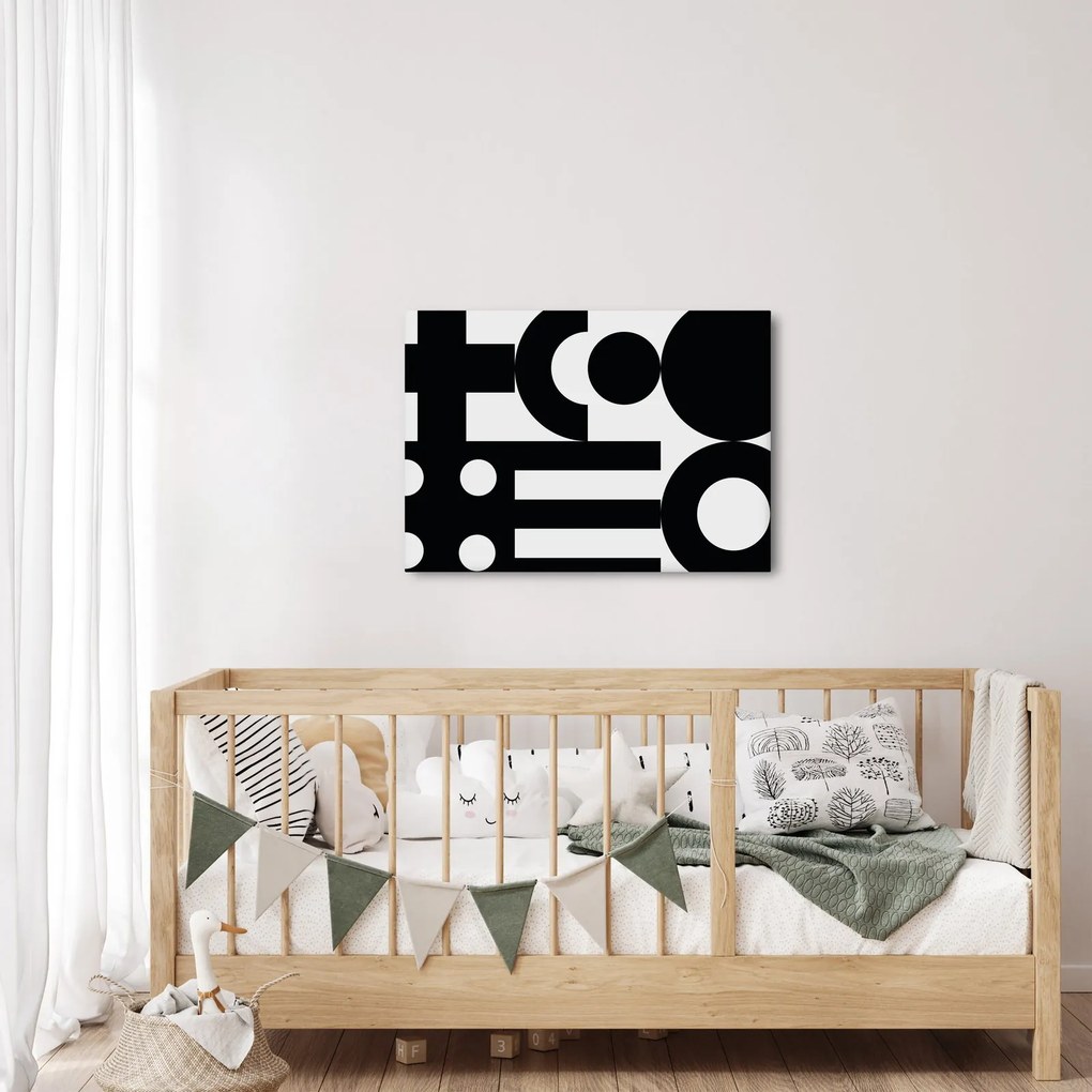 Kép - Geometriai absztrakció N⁰3 (70x50 cm)