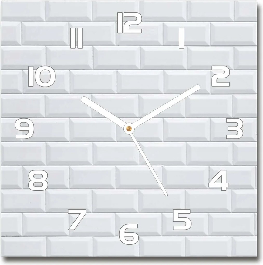 Négyzet alakú üveg falióra Kerámia falióra 30x30