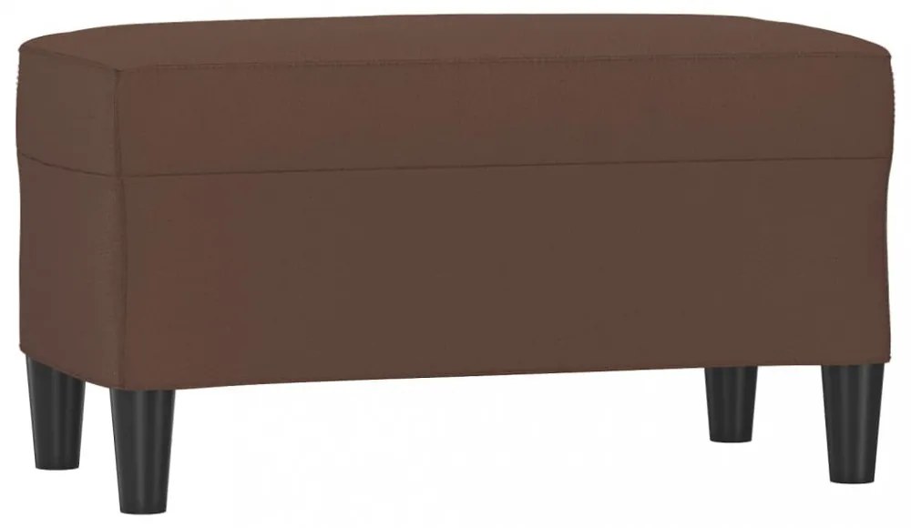 barna műbőr pad 70 x 35 x 41 cm