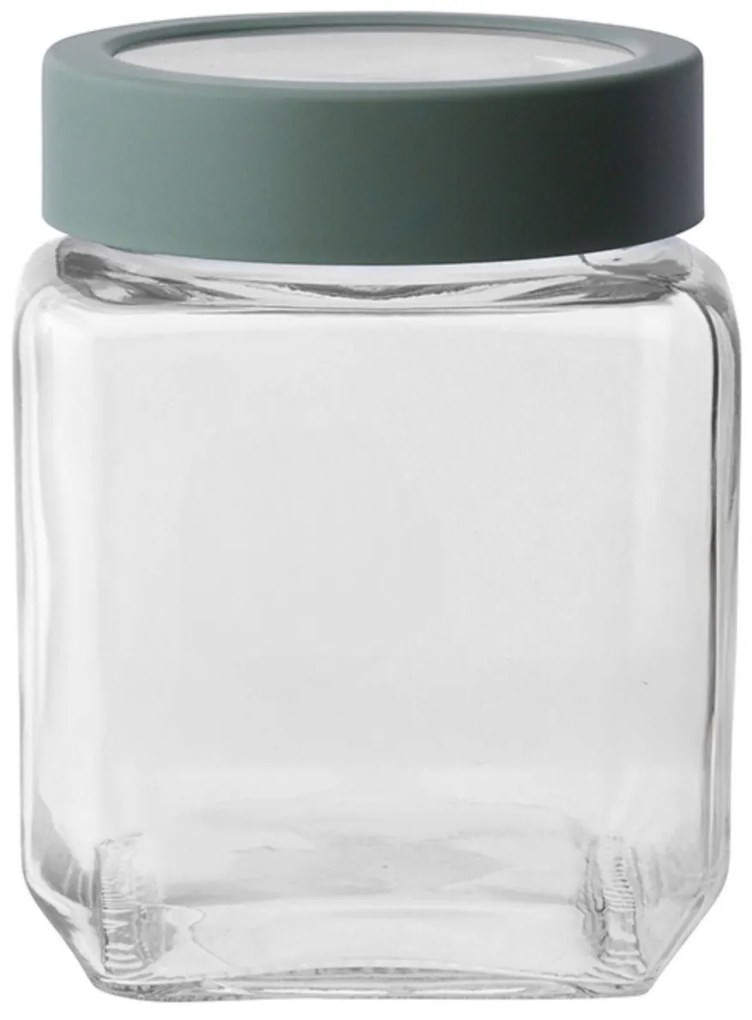 Altom Üveg szögletes doboz fedéllel 500 ml, zöld, 500 ml