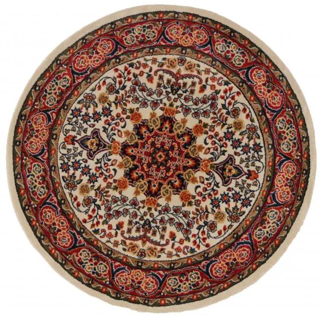 Kerek szőnyeg Afshar Cream 150x150 gépi perzsa szőnyeg