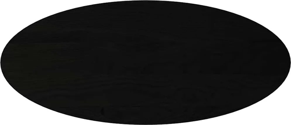 vidaXL sötétbarna tömör akácfa ovális alakú asztallap 140 x 60 x 2 cm