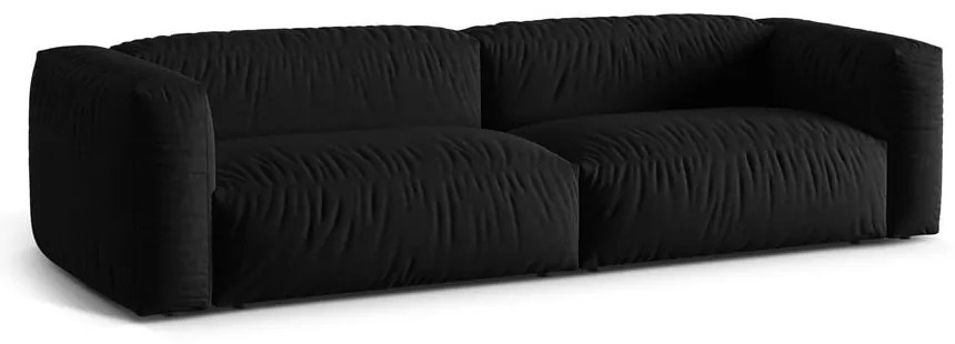 Fekete moduláris kanapé 320 cm Martina – Micadoni Home
