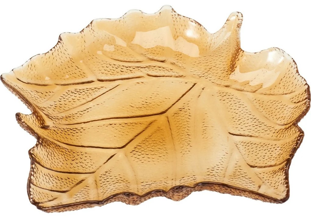 Üveg tálca List 26,3 × 25,5 × 4 cm, barna
