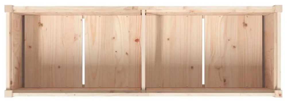 tömör fenyőfa kerti virágláda 150 x 50 x 70 cm