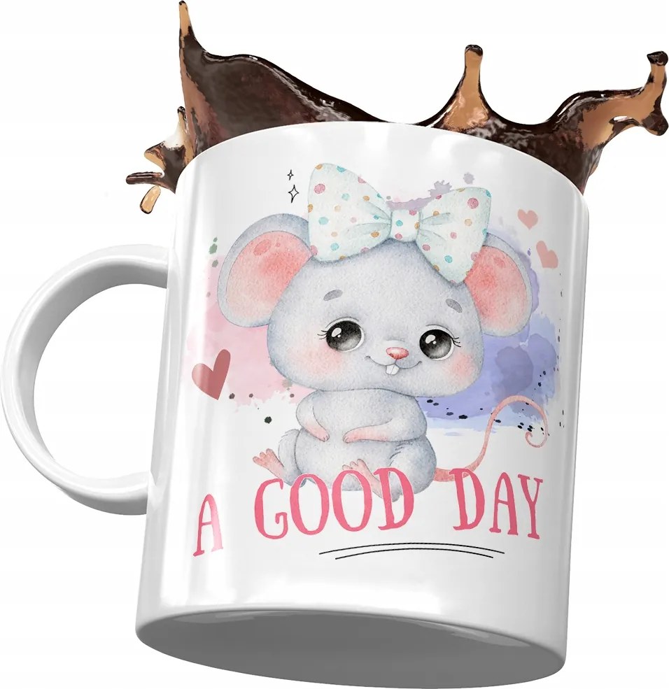 Egér bögre Aranyos Ajándék Nyomtatott Fotóval