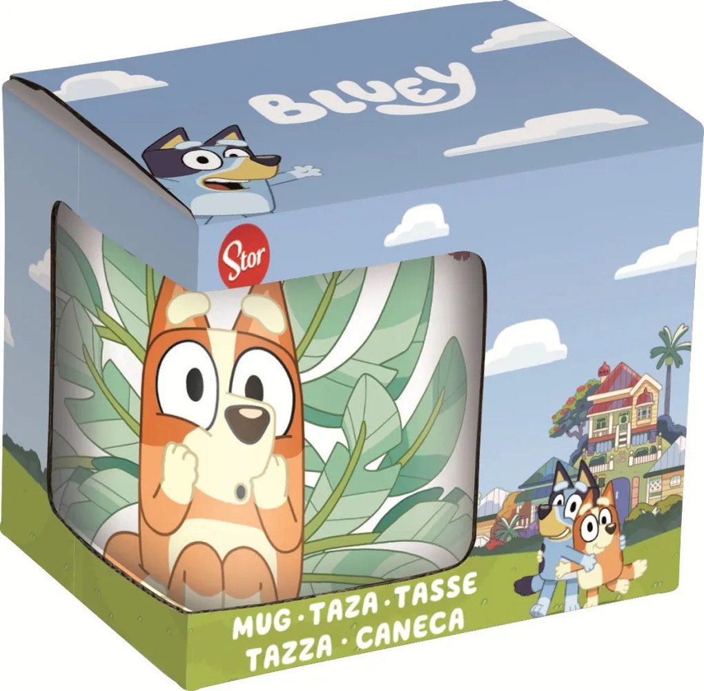 Bluey Leaves porcelán bögre 235 ml (8 oz) Díszdobozban