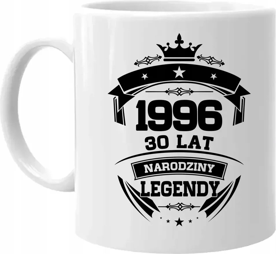 1996 Egy legenda születése 30 éves Nyomtatott Bögre Ajándék 30. Születésnapra