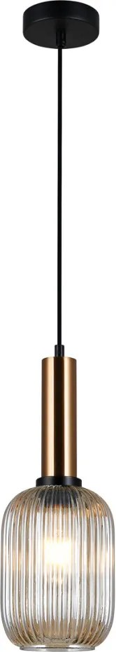 ITALUX PND-5588-1M-BRO-AMB ANTIOLA Egyágú Függesztett Lámpa Fém E27 IP20