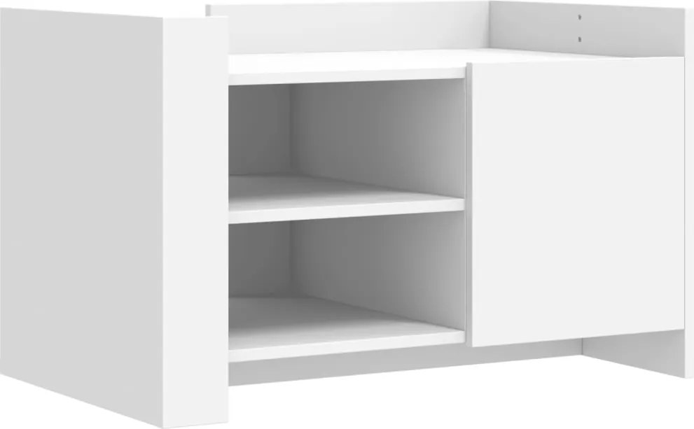 vidaXL fehér szerelt fa dohányzóasztal 80 x 50 x 50 cm
