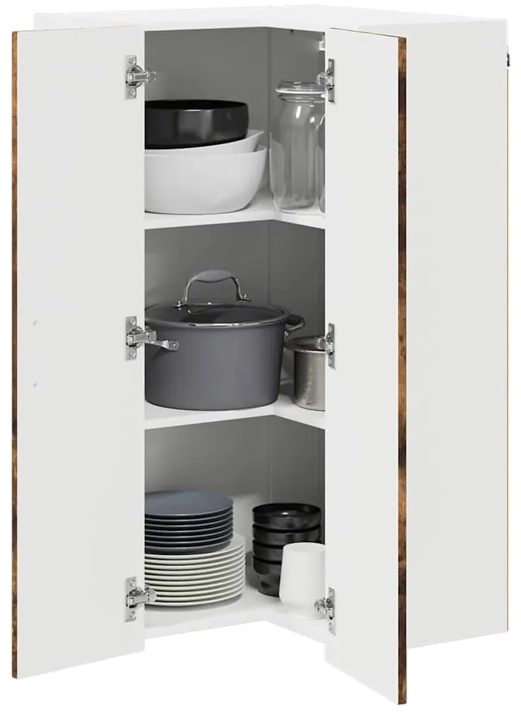 Fali konyhaszekrény Füstölt tölgy 57 x 57 x 100 cm Faanyag