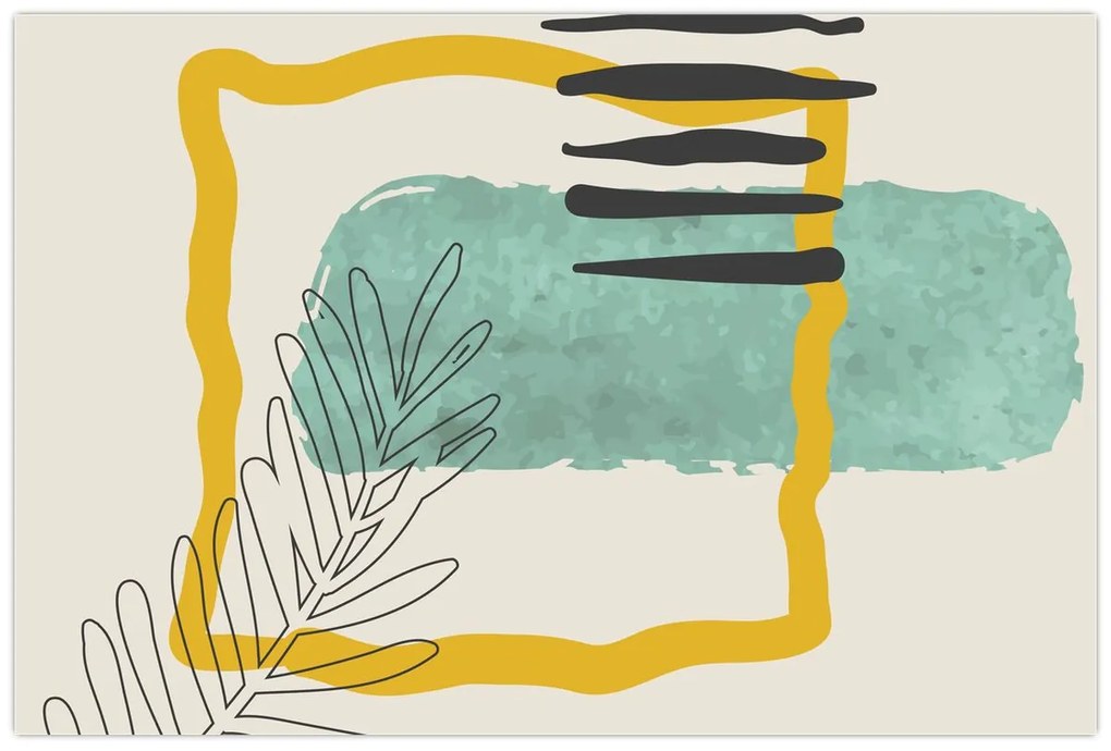 Kép - Absztrakt lapok N⁰2 (90x60 cm)