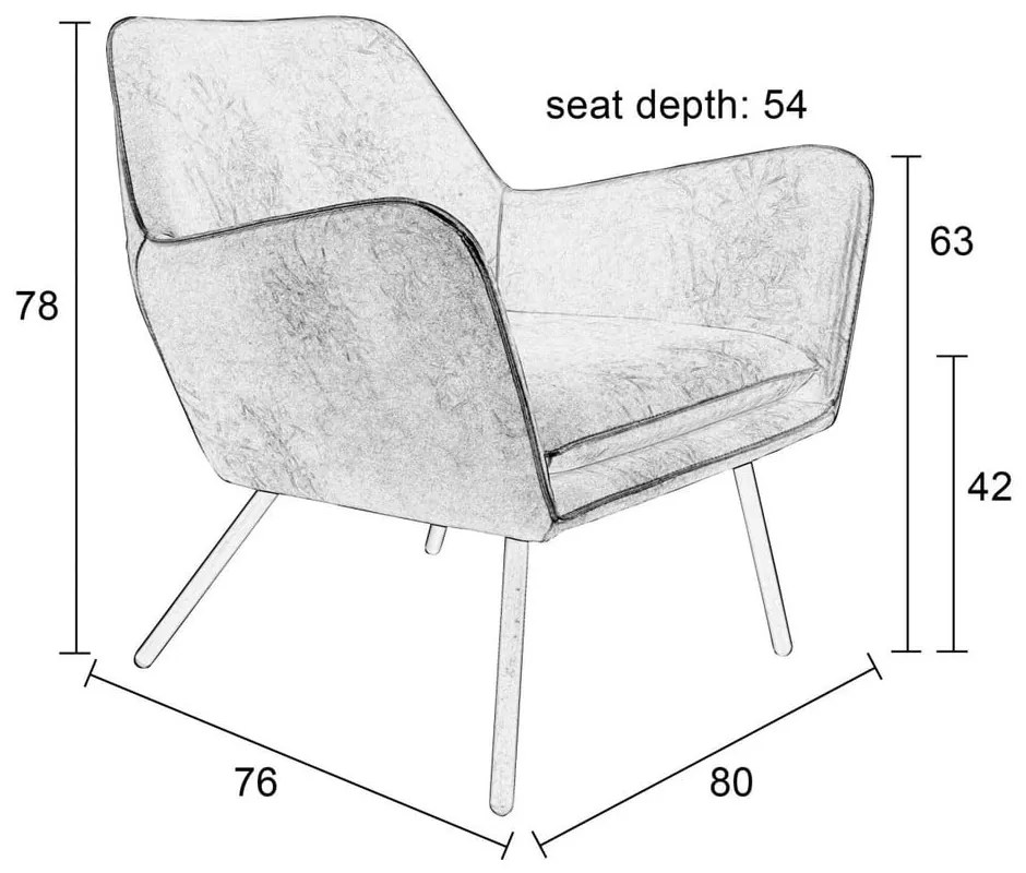 Bon barna fotel - White Label