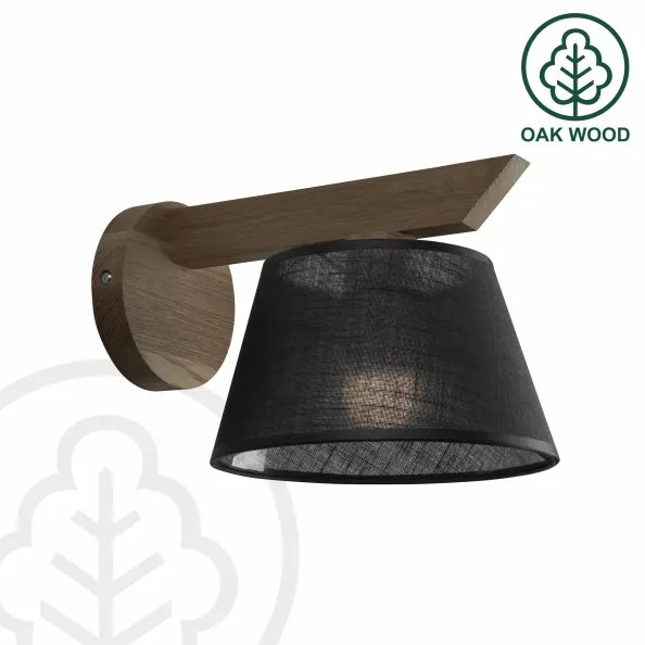 Brilagi - LED fali lámpa ANTHONY 1xE14/40W/230V diófa/fekete