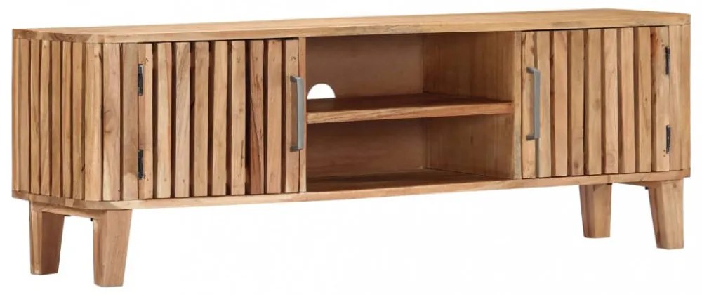 tömör akácfa TV-szekrény 130 x 30 x 45 cm