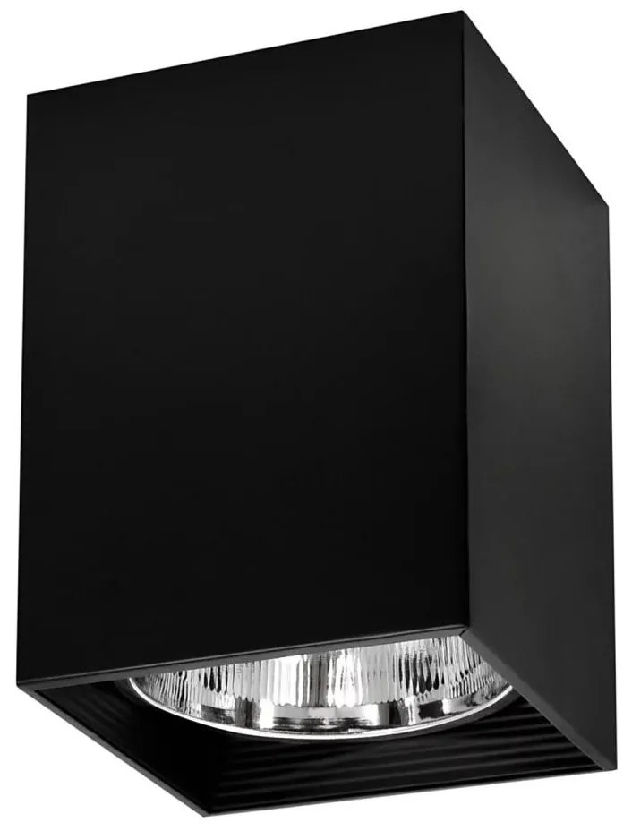 Spotlámpa JUPITER 1xE27/20W/230V 16x16 cm fekete