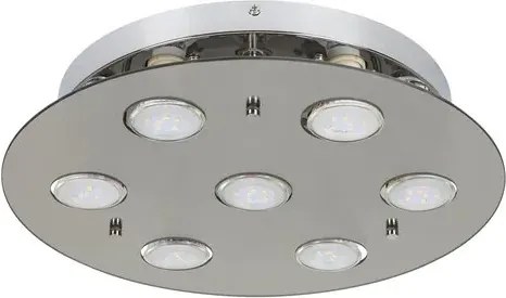 Rabalux beltéri mennyezeti lámpa gu10 7x15w füstszínű naomi