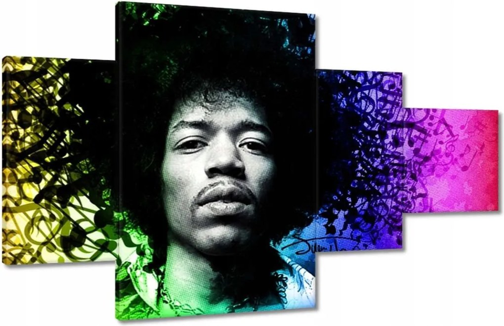 Vászonkép 130x80 Szivárvány Hendrix