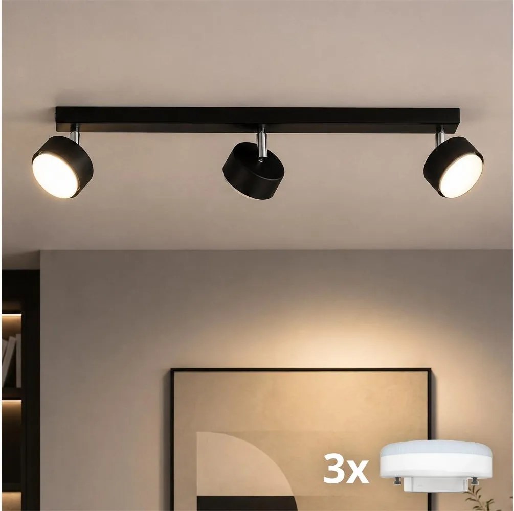 Brilagi - LED spotlámpa MONO 3xGX53/30W/230V fekete