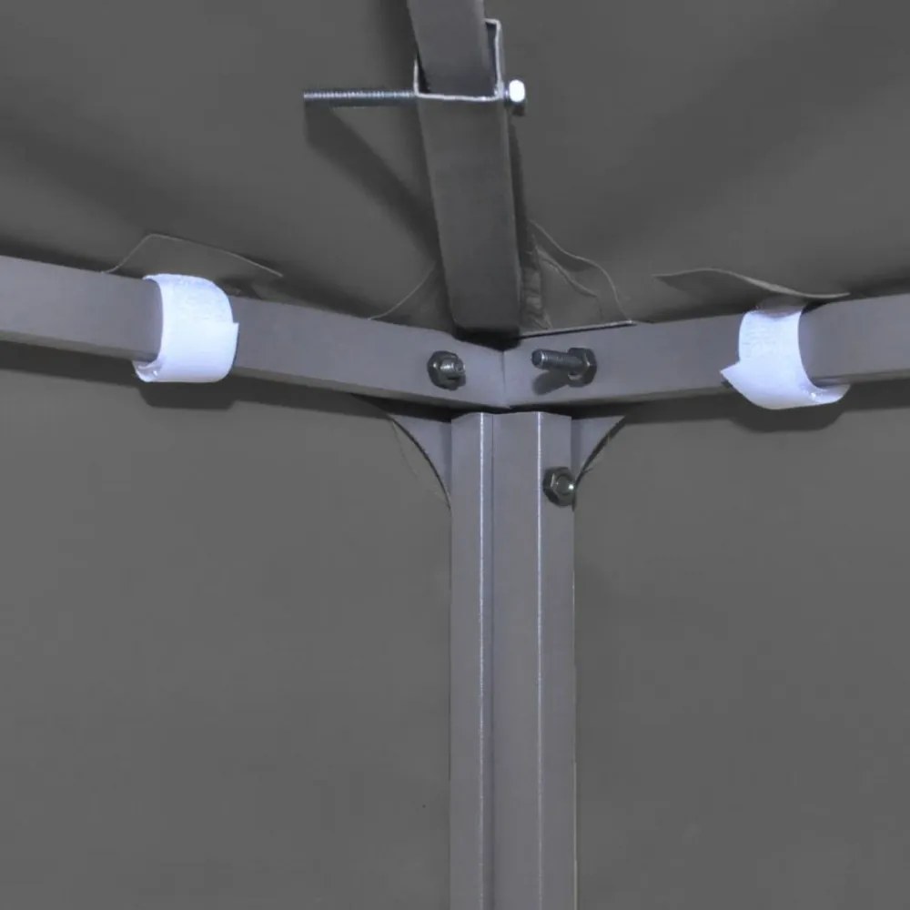 sötétszürke csere pavilon ponyvatető 310 g/m² 3 x 3 m
