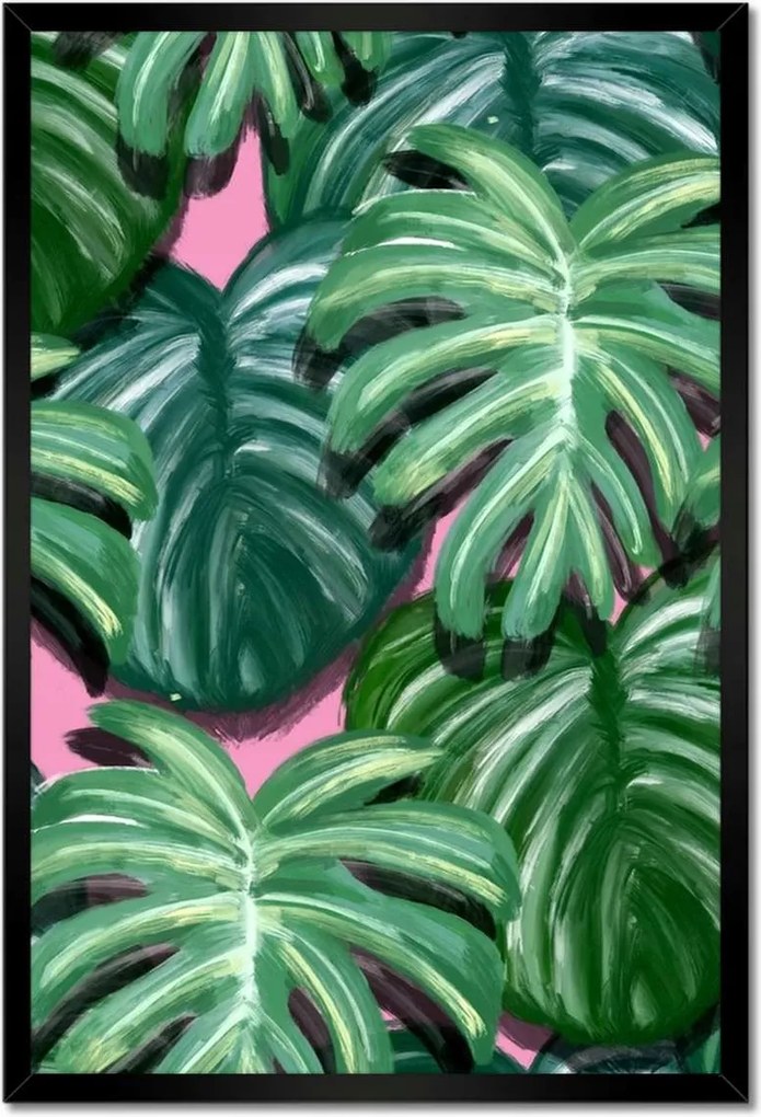 Poszter keretben 40x60 Monstera Levelek levél