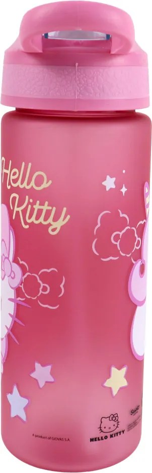 Hello Kitty Unicorn műanyag matt szívószálas kulacs 600 ml