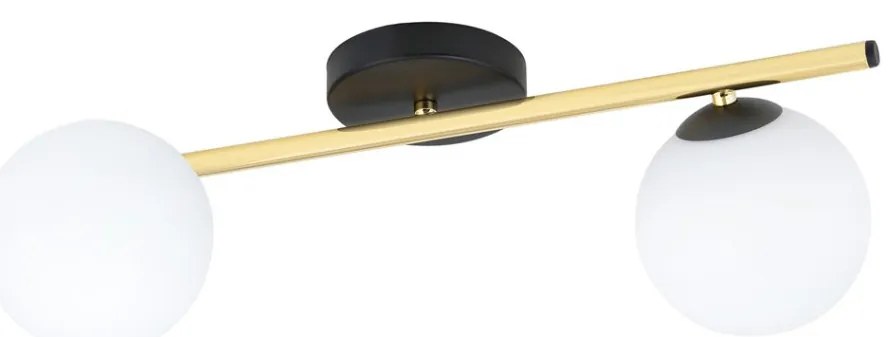 EMIBIG 1248-2 SPLENDI Glamour Mennyezeti Lámpa Fehér, Fekete, Arany E14 IP20