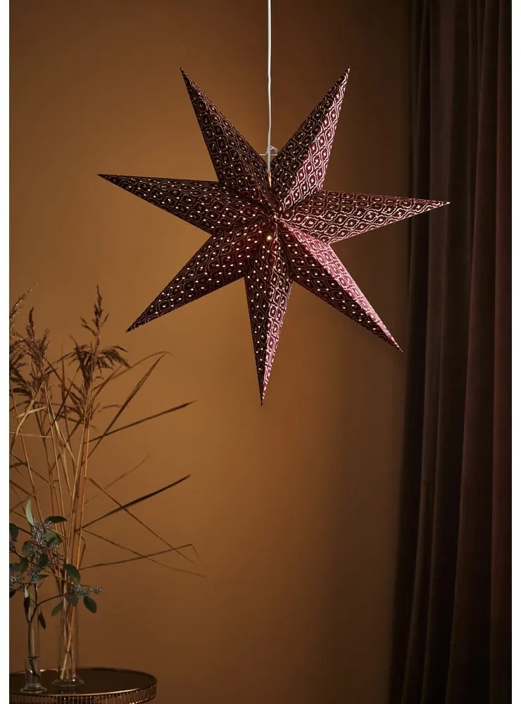 Borvörös függő karácsonyi fénydekoráció Baroque – Markslöjd