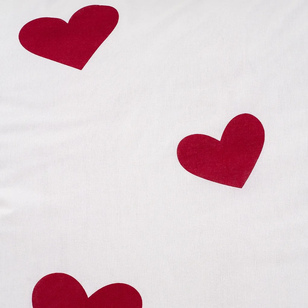 4Home Red Hearts pamut ágyneműhuzat, 140 x 220 cm, 70 x 90 cm, 140 x 220 cm, 70 x 90 cm