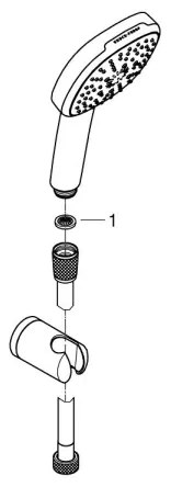 GROHE 26176001 - VITALIO COMFORT 110 zuhanyszett 110 mm fényes króm