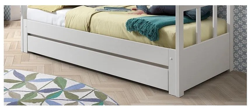 Fehér gyerekágy alatti fiók PINO – Vipack