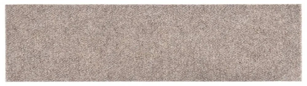 15 db krémszínű négyszögletes öntapadó lépcsőszőnyeg 76 x 20 cm