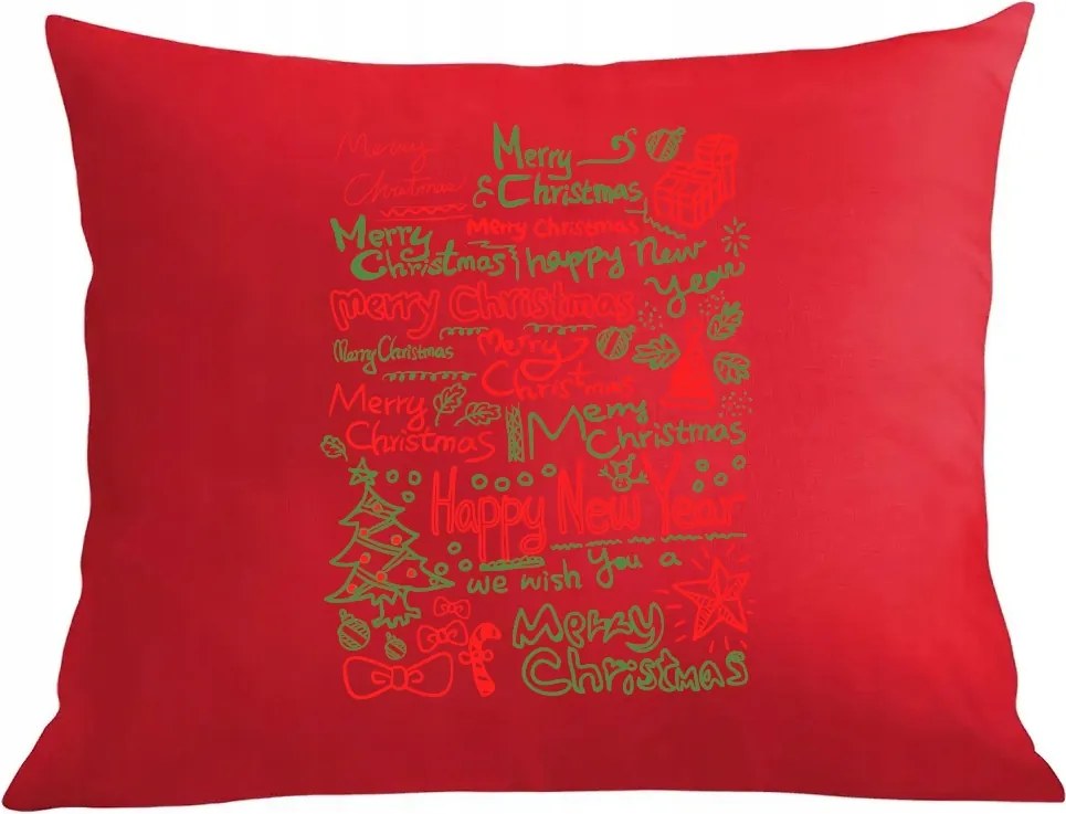 Párna párnahuzat karácsonyi mintás Ajándék