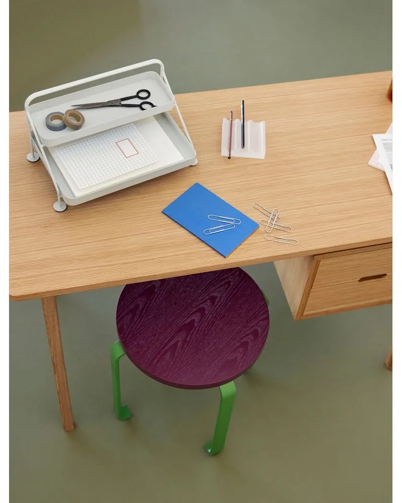 Íróasztal tölgyfa dekorral 57x120 cm Architect – Hübsch