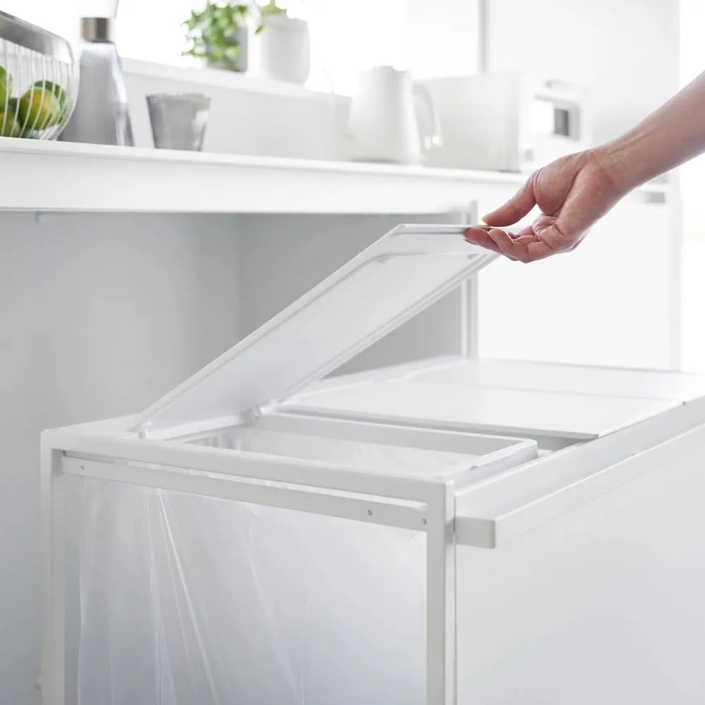 Fehér fém szelektív szemetes Tower – YAMAZAKI